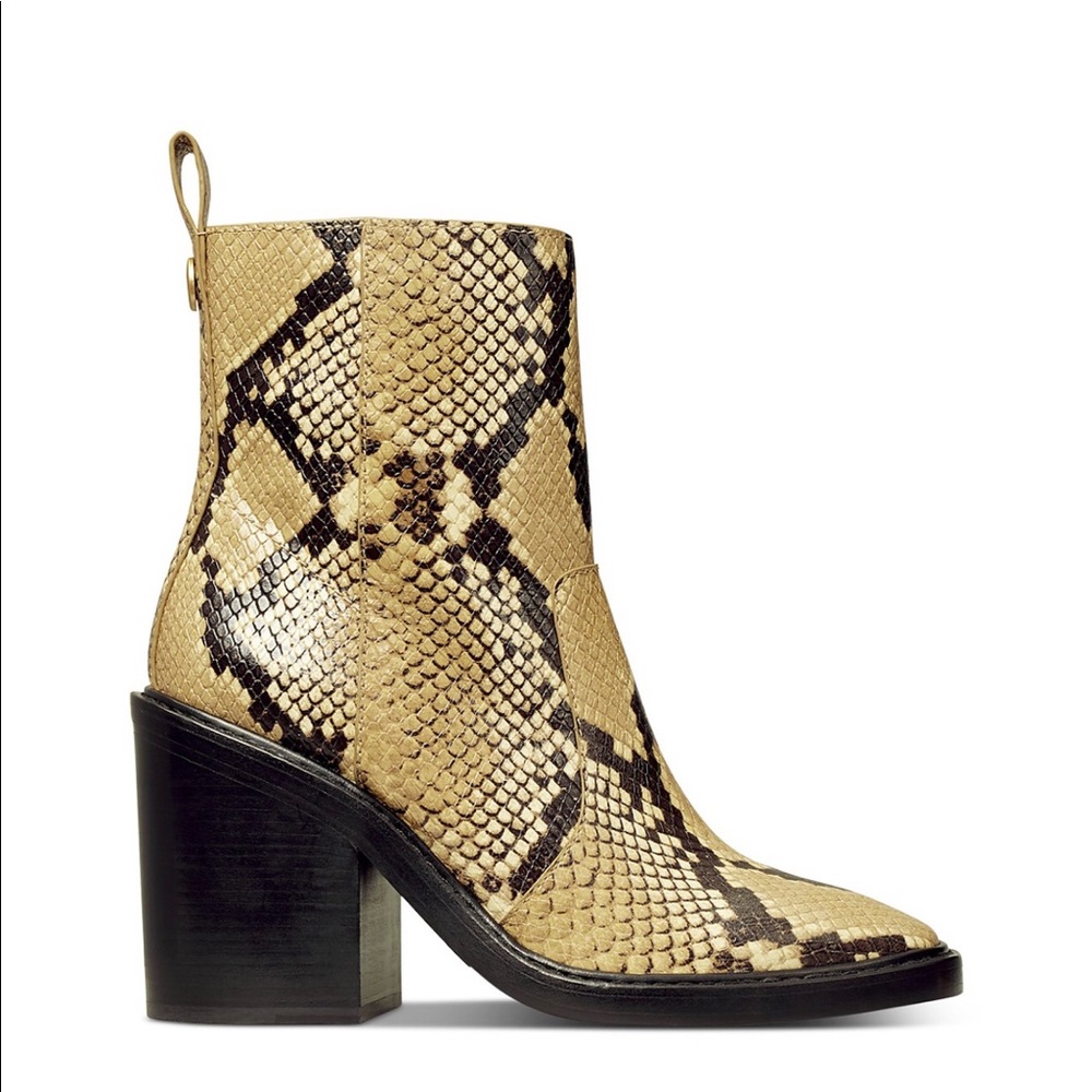Tory Burch Snakeskin Boots, Brand New, Never Worn Comes with Box and Dust Bag
